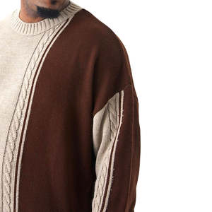 Suéter de Cuello Alto Informal de Color Sólido para Hombre, de Manga Larga, Talla Grande, con Logotipo Frontal, Antibolitas, Lana Gruesa y Cachemira - Product Image 6