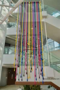 <span class=keywords><strong>Tenture</strong></span> murale en macramé Art boho déco fait à la main tapisserie mobile mariage toile de fond décor rideau macramé <span class=keywords><strong>tenture</strong></span> murale tapisserie - Product Image 2