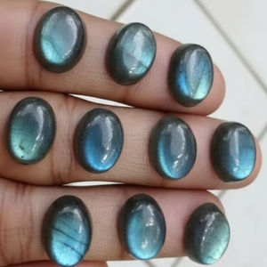Pierre précieuse Labradorite de qualité AAA, faite à la main, forme ovale, pierre précieuse en vrac de la meilleure qualité pour la fabrication de pendentifs, meilleur prix, prix avantageux - Product Image 1