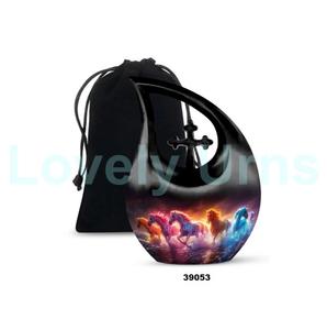 โกศใส่เถ้ากระดูกมนุษย์สำหรับงานศพขนาดใหญ่พร้อมถุงกำมะหยี่ - Product Image 5