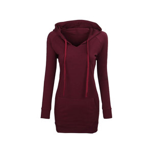 Sudadera con capucha de gran tamaño para mujer, vestido con capucha de palangre con cremallera y bolsillo oculto personalizado a la moda para mujer - Product Image 2