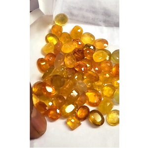 63 pièces de saphir jaune de Bangkok, taille ovale de 8 mm à 13 mm, 208 carats, lot Iroc Sales, pierres précieuses en vrac remplies de verre, pukhraj, 117 $ US pour tout - Product Image 3