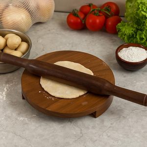 Handmade <b>Wooden</b> Kitchen <b>Rolling</b> <b>Pin</b> Board & Roti/Phulka/Chapati Maker Eco-Friendly Customized Home Kitchen Tool - Product Image 3