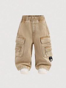 Vente en gros de nouveaux jeans en denim stretch pour femmes, pantalons stretch à boutons, pantalons taille haute, jeans décontractés pour garçons - Product Image 6