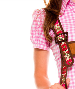 Short en cuir pour femmes de haute qualité couleur unie bavaroise Lederhose pantalon en cuir court pour Oktoberfest Wear - Product Image 4