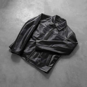 Indemand Blouson aviateur en cuir élégant et léger pour hommes Veste d'extérieur de luxe respirante à la mode avec logo personnalisé - Product Image 6