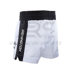 Pantalones cortos de boxeo para hombre de nuevo estilo, pantalones cortos de boxeo de color sólido a la venta, pantalones cortos de boxeo hechos en Pakistán - Product Image 3