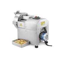 Commerciële Groente Fruit Snijmachine 550W Motor Gear Multifunctionele Verwerkingsinstallaties Verwisselbare Messen 220/380V