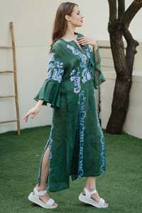 Vestido de manga larga bordado para mujer, elegante vestido largo, vestido informal para mujer, Colección OEM al por mayor, señoras ucranianas - Product Image 6