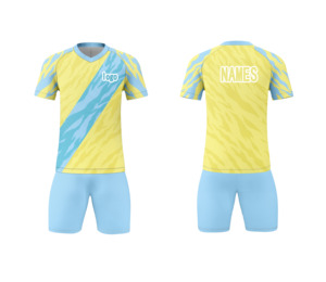Ensemble personnalisé de vêtements de football pour hommes à séchage rapide respirant 100% polyester kit de vêtements de sport à sublimation uniforme de football - Product Image 2