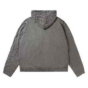 Sweat à capuche tricoté personnalisé ODM pour homme, manches longues, anti-plis, 100 % coton, écologique et respirant pour l'hiver - Product Image 5