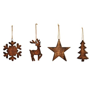 Adorno Navideño Colgante de Hierro Forjado Antiguo de Cobre con Diseño Personalizado para Decoración Navideña del Hogar - Product Image 1