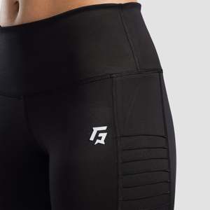 SupremeFlix High Waisted <b>Leggings</b> (Black) XXL Size Breathable Spandex/Nylon Material Custom Logo <b>Shaping</b> Plus Size Features - Product Image 5