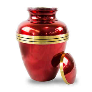 Metal Cremation <b>Urn</b> for Adult Human Ashes <b>Large</b> Handcrafted Funeral Memorial Decorative Burial <b>Urn</b> - Product Image 4
