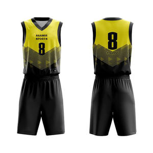 Uniformes de basket-ball à sublimation personnalisés, respirants et durables avec logo personnalisé, taille, style été, ensembles imprimés - Product Image 6