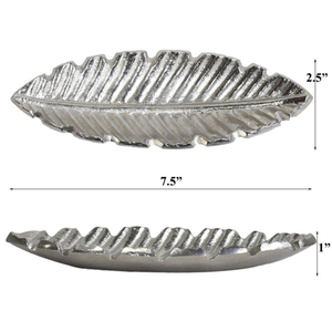 Plateau en métal gaufré à feuilles creuses antiques majestueuses conçu pour l'affichage de fruits élégants - Product Image 2