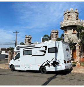 Autocaravana de Aluminio de Lujo Azul Oscuro para 6 Personas con 6 Asientos de Viaje para Acampar DE - Product Image 1