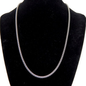 Collana a catena in argento Sterling 925 gioielli alla moda per uomo e donna - Product Image 4