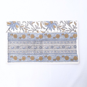 Modern Floral Hand Block Printed Customizable Cotton Table Runner Linen for Home & Hotel Use Durable Housewarming Decor - Product Image 2