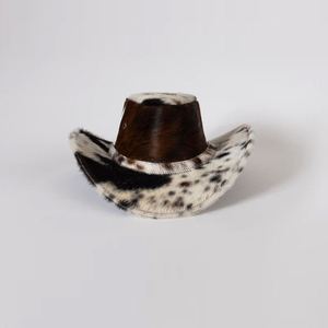 Sombreros de vaquero de piel de vaca hechos a mano para hombre logotipo personalizado Vintage exterior impermeable ala ancha sombreros de moda - Product Image 4