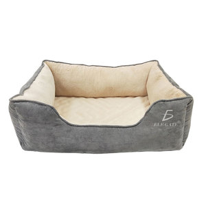 Cuccia XL Grande per Cani e Gatti, Resistente e Imbottita, a Tenda Rettangolare, in Bambù e Rattan a Righe, Prodotti per Animali Domestici in Scatola - Product Image 5