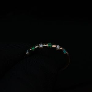 Bague en diamant de laboratoire de luxe EF couleur coupe ronde or Rose argent IGI SGL certifié bijoux fins pour les fiançailles - Product Image 5