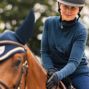 Sweatshirts à manches longues et demi-fermeture éclair tenues d'automne vêtements avec poche - Product Image 4