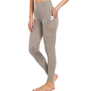 Las mallas ecuestres para mujer más vendidas, pantalones de montar a caballo personalizados, característica antideslizante, poliéster transpirable deportivo de fábrica - Product Image 4