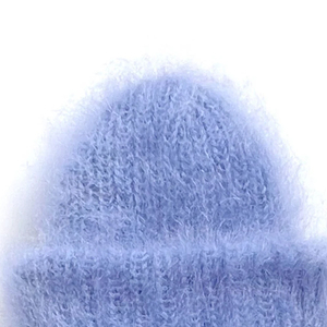Venta directa de fábrica Gorro de mohair de punto acanalado cálido de invierno Logotipo personalizado Ropa al aire libre Patrón impreso Bordado 3D sólido - Product Image 3