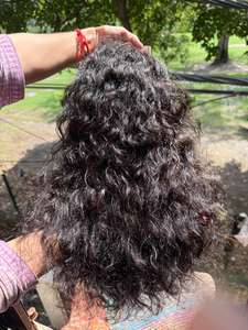 Extensiones de cabello humano rizado profundo, ondulado natural suelto, directo del sur de la India - Product Image 3