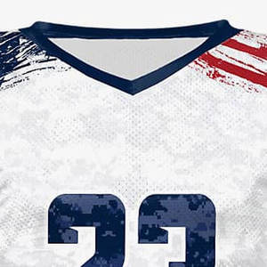 Camiseta de fútbol americano de alta calidad y bajo precio, hecha de 100% poliéster, camiseta de fútbol americano - Product Image 5