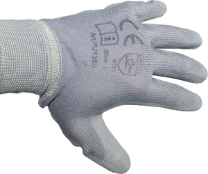 2 paia di guanti grigi in poliestere e poliuretano, taglia XL (Mader 96390) - Product Image 1