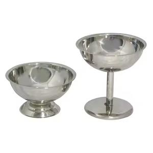 Modern Metal Ice Cream <b>Bowl</b> for Party <b>Dessert</b> Serving Durable & Dishwasher Safe - Product Image 1