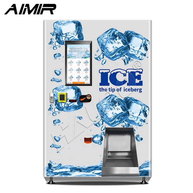 AImir Expendedora De Hielo Outdoor Self-Service Touch Screen Commercial Bag Ice Dispenser Ice Vending Machine with CE Certified