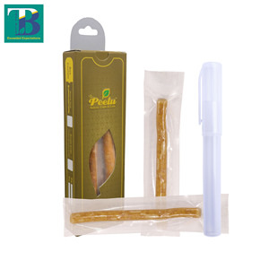 PEELU 2 Miswak with Plastic Holder 3-Piece Box Miswak Toothbrush <b>Kit</b> Hangable Natural Oral Care Shape <b>Teeth</b> <b>Whitening</b> Cleaning - Product Image 2
