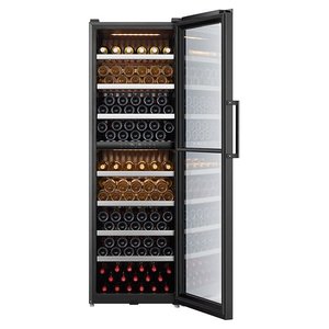 Enfriador de Vino MDRW562FGG22 Clase G para 193 Botellas, Negro, Acero Inoxidable, Eléctrico, con Puerta de Vidrio para Hoteles, 59.5x70.5x184.5cm - Product Image 3