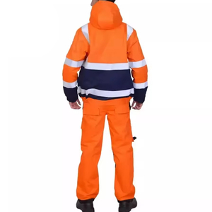 High Visibility Reflective Safety Rain Suit <b>Waterproof</b> Breathable Workwear for Outdoor Industrial Use - Product Image 1