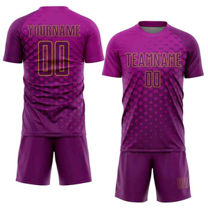Uniforme de football d'équipe personnalisé de haute qualité, tissu 100% polyester, séchage rapide et antibactérien, tailles unisexes pour adultes - Product Image 1