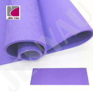 Jen Yau Diseño personalizado Color TPE Yoga Mat Pilates 180cm Longitud Logotipo en relieve Antideslizante Sin olor 10mm Espesor No tóxico - Product Image 6