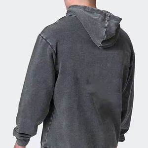 Winter Clothing Custom Stone Washed Acid Washing Sweatshirts 100% Cotton <b>Waffle</b> Knit Thermal <b>Shirts</b> Long Sleeve Acid Wash - Product Image 3