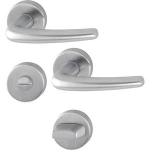 Juego de Rosetas de Acero Inoxidable Denver HOPPE F69 Redondas SK/OL DIN Izquierda/Derecha D/D - Product Image 1
