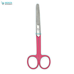 Tijeras de Enfermería de 14 cm, Color Rosa, Punta Recta y Roma - Tijeras Quirúrgicas de Enfermería - Product Image 6