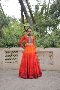 Navratri Lehenga Choli Special Navratri Chaniya Choli for Women Indian Traditional Wear Lehenga Choli Bridal Pure Cotton Lehenga - Product Image 6