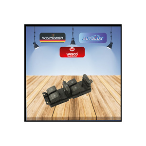 Interruptor de Botón para Apertura de Ventanas de 9 Pines y 4 Vías para VW Bora Golf, Hecho en Turquía [1J4959857B] - Product Image 1