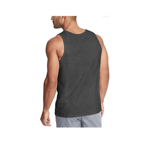 Camisetas sin mangas estampadas de tela tejida transpirable de calidad superior para hombres, diseños personalizados, logotipos, camisas de estilo largo, precios de mercado muy bajos - Product Image 5