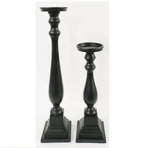 Top Trending 2023 Raw Casted <b>Candle</b> Pillar <b>Holder</b> Stand with Modern Design <b>Candle</b> Capacity Stand With <b>Black</b> Finished For Sale - Product Image 6