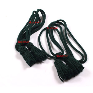 Cordon de chapeau uniforme de cérémonie personnalisé couleur verte vente quantité en vrac fabrication cordons de chapeau 2025 - Product Image 4