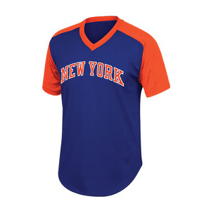 2023 nuevo estilo hombres cuello en V práctica sublimación personalizada béisbol Jersey Venta caliente diseño personalizado bordado Logo béisbol Jersey - Product Image 4