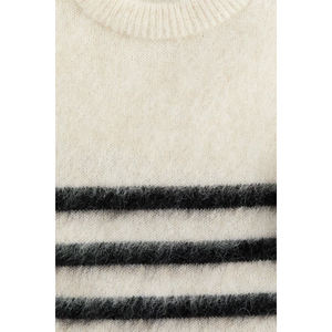 New 2026 Custom Women <b>Rainbow</b> Striped Pullover Sweatshirt Wholesale <b>Top</b> Selling Factory Price Sweatshirts for Women - Product Image 5