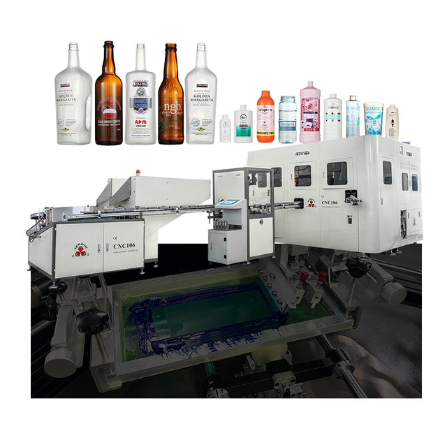 CNC Automatic Plastic Glass Bottle Silk Screen Printing Machine